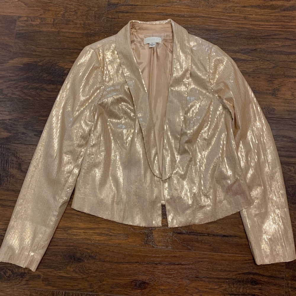 Forever 21 Gold Blazer Jacket